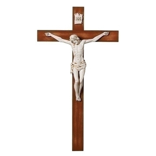 Crucifix Siena Corpus Dark Walnut Cross 40" H